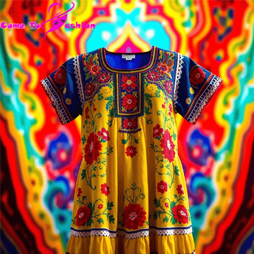 mexican embroidered dress